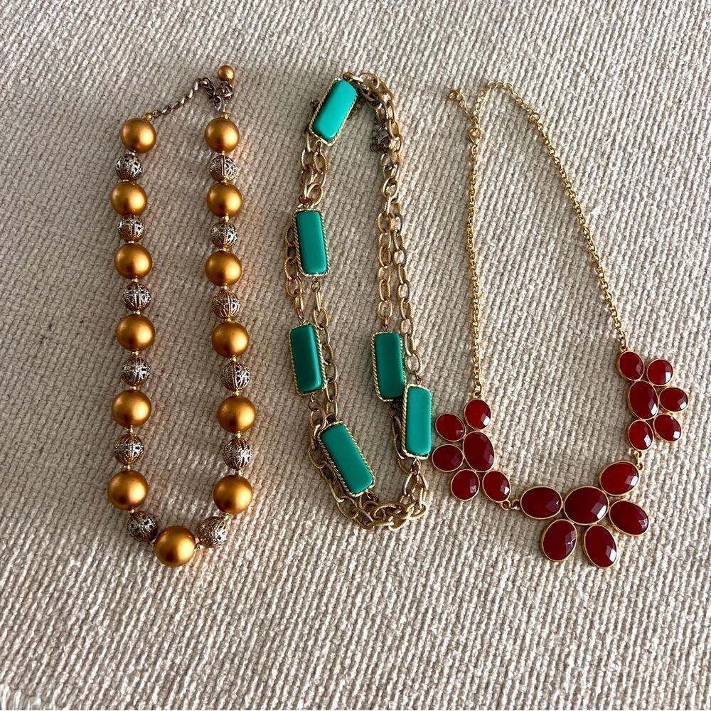 Jewelry Vintage Necklaces Three Different Shapes Styles